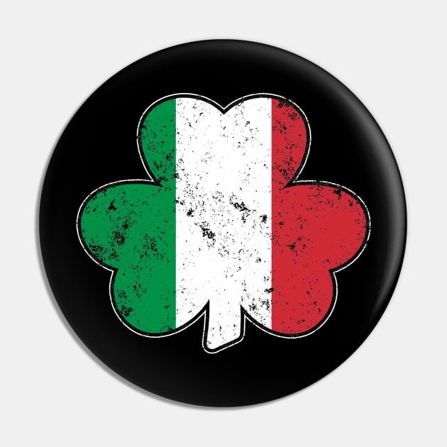 Irish Italian Shamrock Irish Italian Pride Italian Flag Pin by graphicbombdesigns