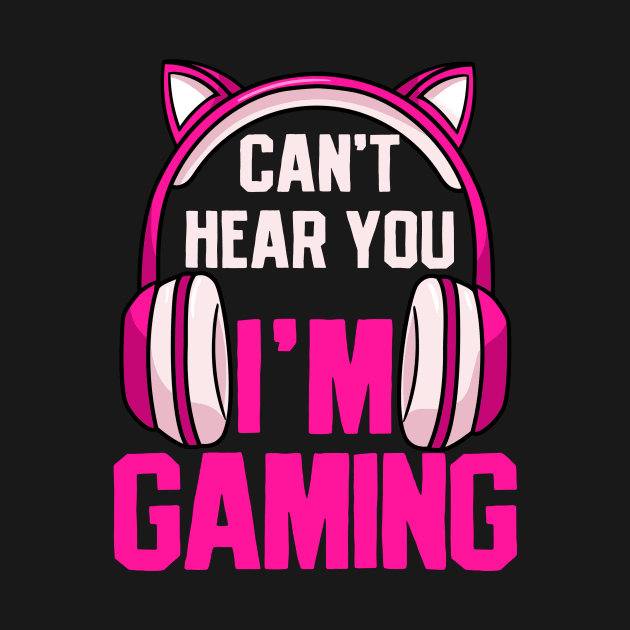 Gaming Gamer Girl Headphone by CreativeGiftShop