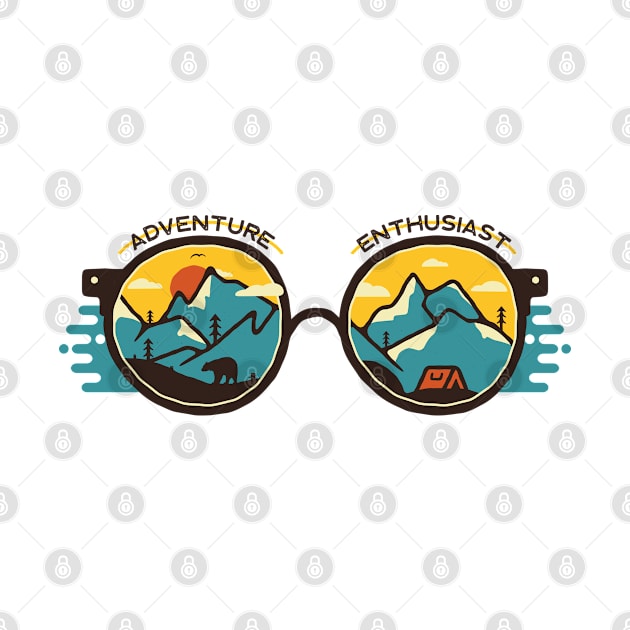 adventure enthusiast glasses by Mako Design 