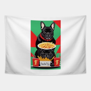 Frenchie Fries Tapestry