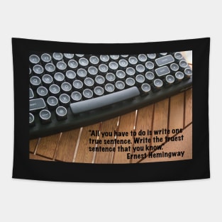 Hemingway One True Sentence Tapestry