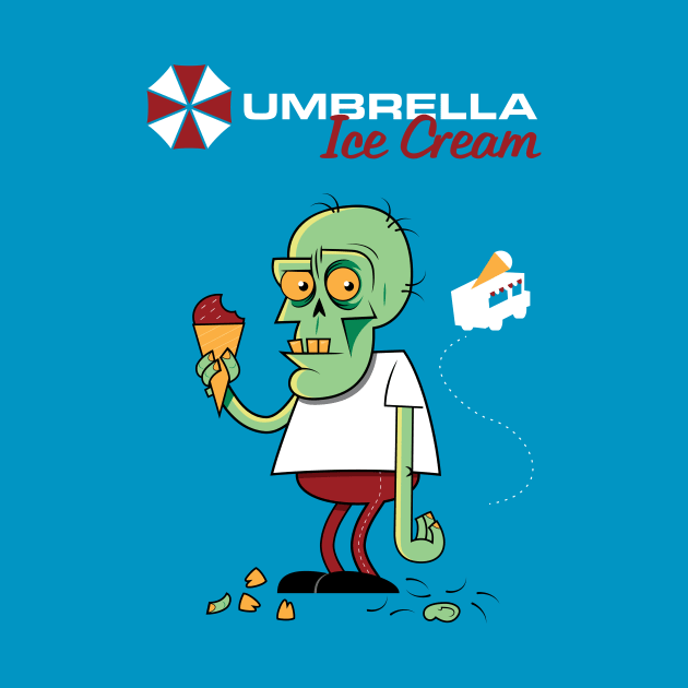 Umbrella Ice Cream by MustardSoda