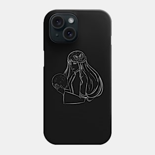 Girl Holding The Moon Phone Case