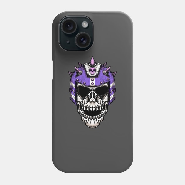 Fantasy Football Skeleton Purple 1 Phone Case by Spevna