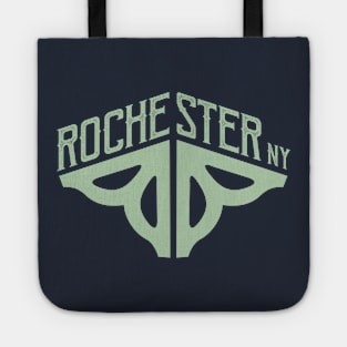 Rochester flower logo - angle Tote