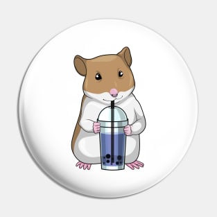 Hamster Boba tea Pin