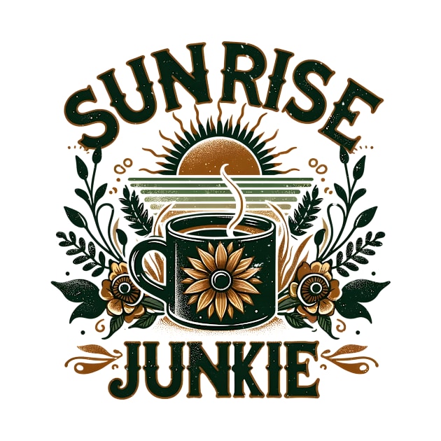 Sunrise Junkie Cottage by Sideways Tees