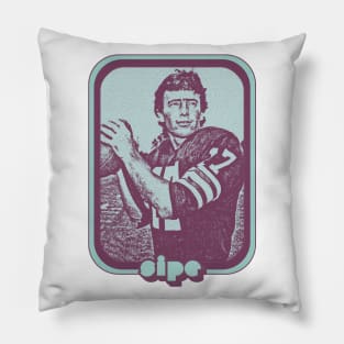 Brian Sipe // Retro Football Fan Art Design Pillow