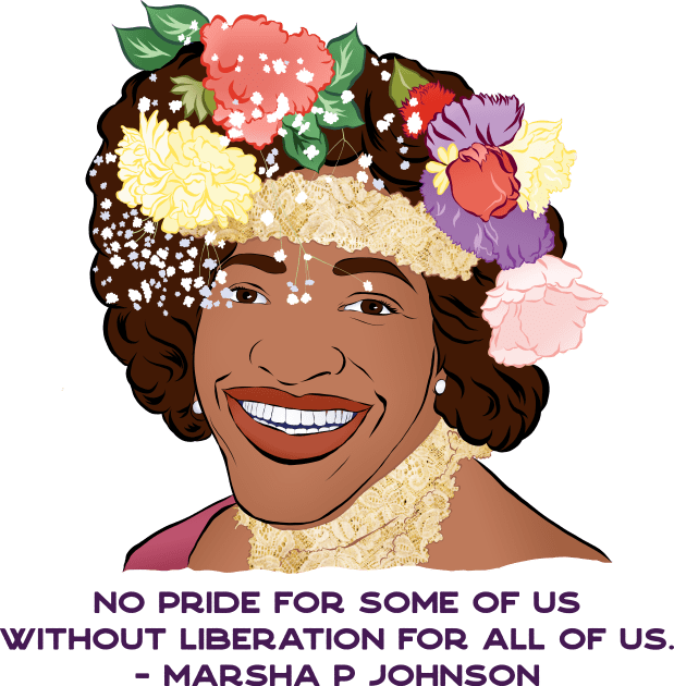 Marsha P Johnson: No Pride For Some Of Us Without Liberation For All Of Us Kids T-Shirt by FabulouslyFeminist