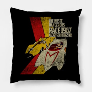 Speed Racer Vs Racer X  // Vintage Pillow