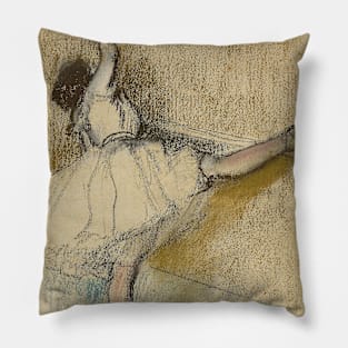 Dancer Stretching at the Bar by Edgar Degas Pillow