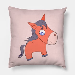 A happy little horse Pillow