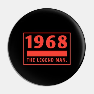 1968 birthday Pin