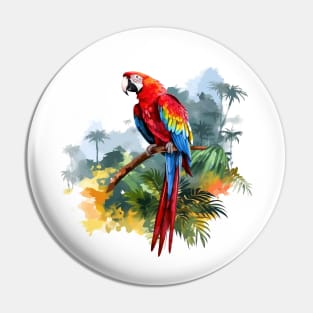 Macaw Lover Pin