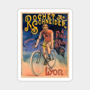 Rochet Schneider France Vintage Poster 1890 Magnet
