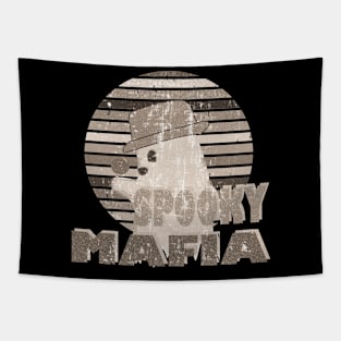 halloween spooky mafia ghost Tapestry