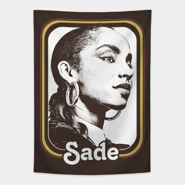 Sade // Retro 80s Style Fan Design Tapestry by DankFutura