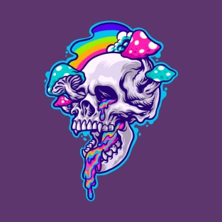 Drippy Shroom Skull T-Shirt