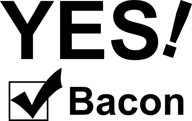 Yes! Bacon Kids T-Shirt by timlewis