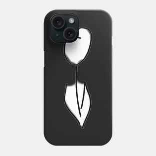 A white tulip Phone Case