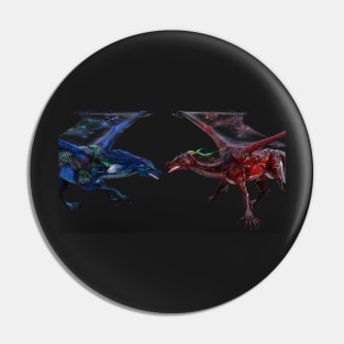 Dragon Face Off Pin