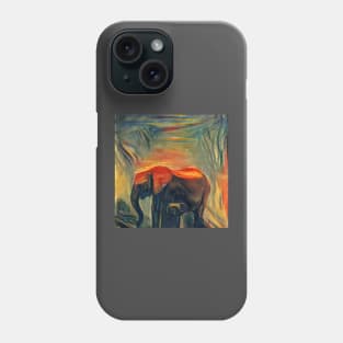 Cute elephant (animal, baby elephant, elephant art, cage the elephant and elephant painting) Phone Case