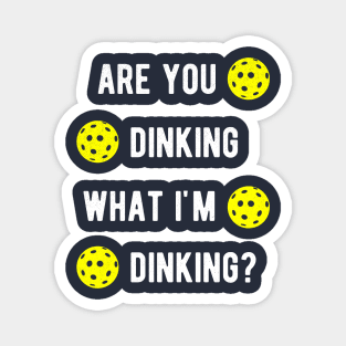 Are You Dinking What I'm Dinking Pickleball Magnet