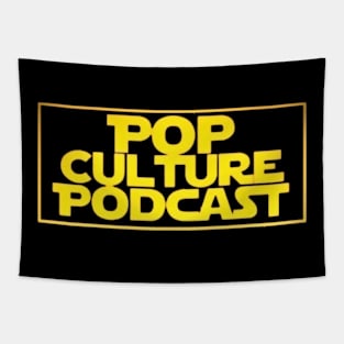 Pop Culture Podcast Logo Tapestry