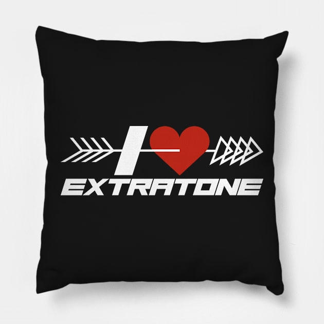 I Heart Extratone Pillow by MOULE