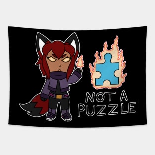 Rubi Not a Puzzle Tapestry