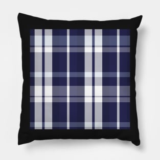 Winter Aesthetic  Aillith 1 Hand Drawn Textured Plaid Pattern Pillow