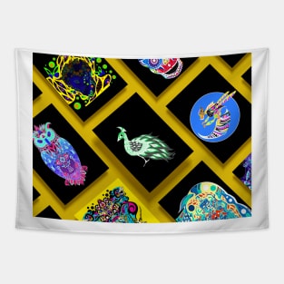 ecopop patterns wallpaper poster art Tapestry