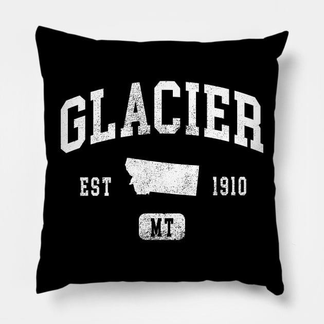 Glacier National Park Vintage montana Pillow by hardy 