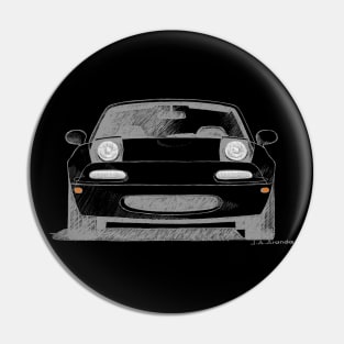 Iconic japanese roadster for dark backgrounds Pin