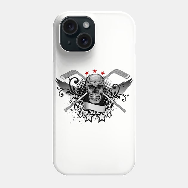 Hockey Skull Phone Case by viSionDesign