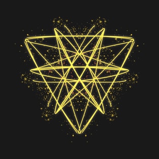 Triangle shaped mandala with a shining star T-Shirt