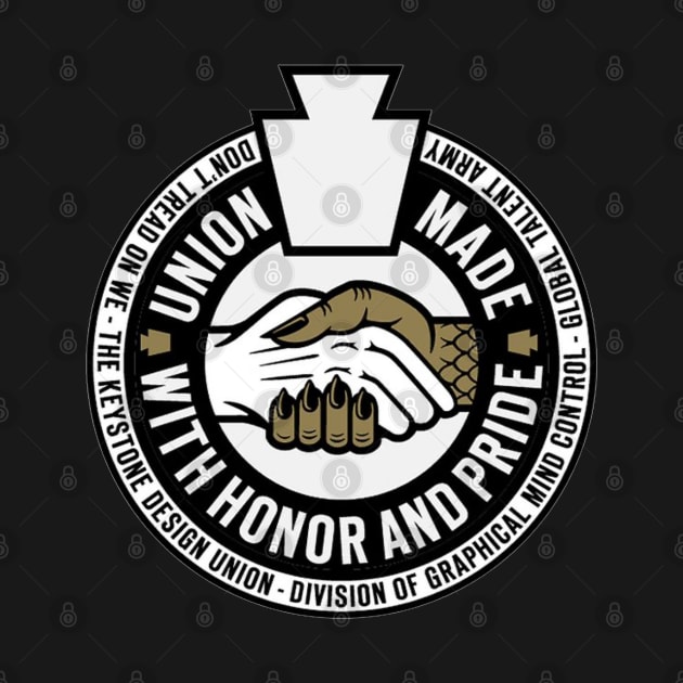 Union Made with Honor and Pride by  The best hard hat stickers 