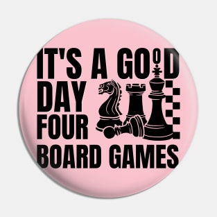 Good day for board games Christmas Chess Pin