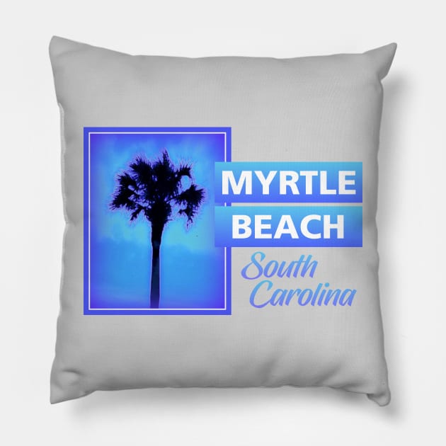 Myrtle Beach Pillow by Dale Preston Design