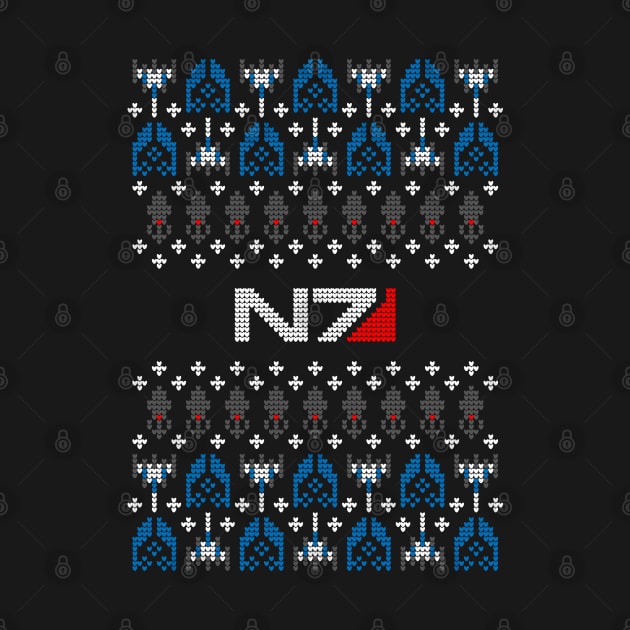 Ugly Mass Effect Christmas Sweater by JWDesigns