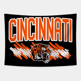 Cincinnati Football Scribble Tapestry