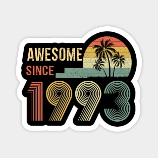 29 Years Old Awesome Since 1993 Gifts 29th Birthday Gift Magnet