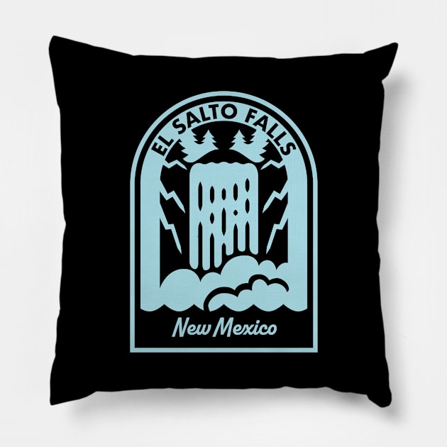 El Sato Falls New Mexico Pillow by HalpinDesign