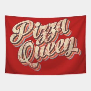 Claim Your Slice: Pizza Queen on the Throne! Tapestry