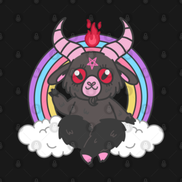 Pastel Goth Nu Goth Baby Baphomet Kawaii - Pastel Goth - T-Shirt ...