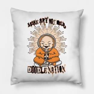 Buddah-doodle nation Pillow