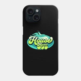 HOUSE MUSIC-House Music Heat (aqua blue/lime) Phone Case