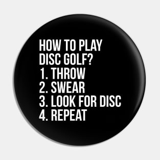 How To Play Disc Golf? Pin