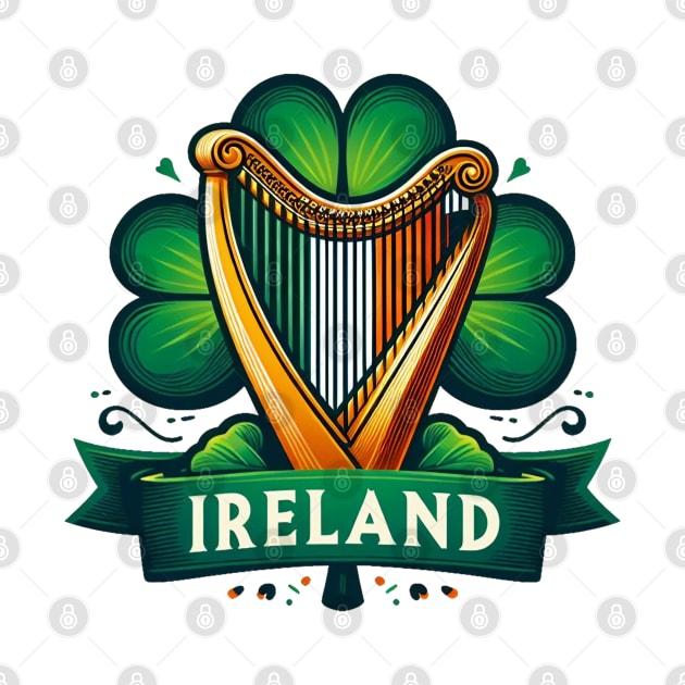 Irish Harp by BukovskyART