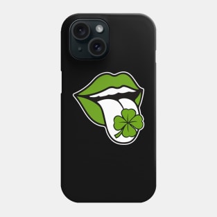 St. Patrick's Day Clover Tongue Phone Case